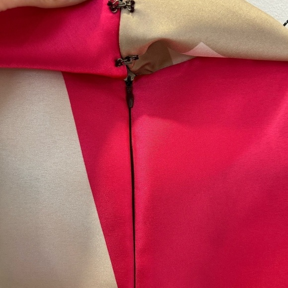 Porta Romana Pink and Black drop waist ruffle bottom dress - Picture 3 of 3